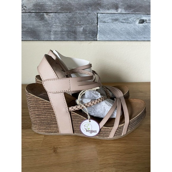 Blowfish Malibu Platform Cork Wedge Sandals Size‎ 10 - Picture 1 of 8